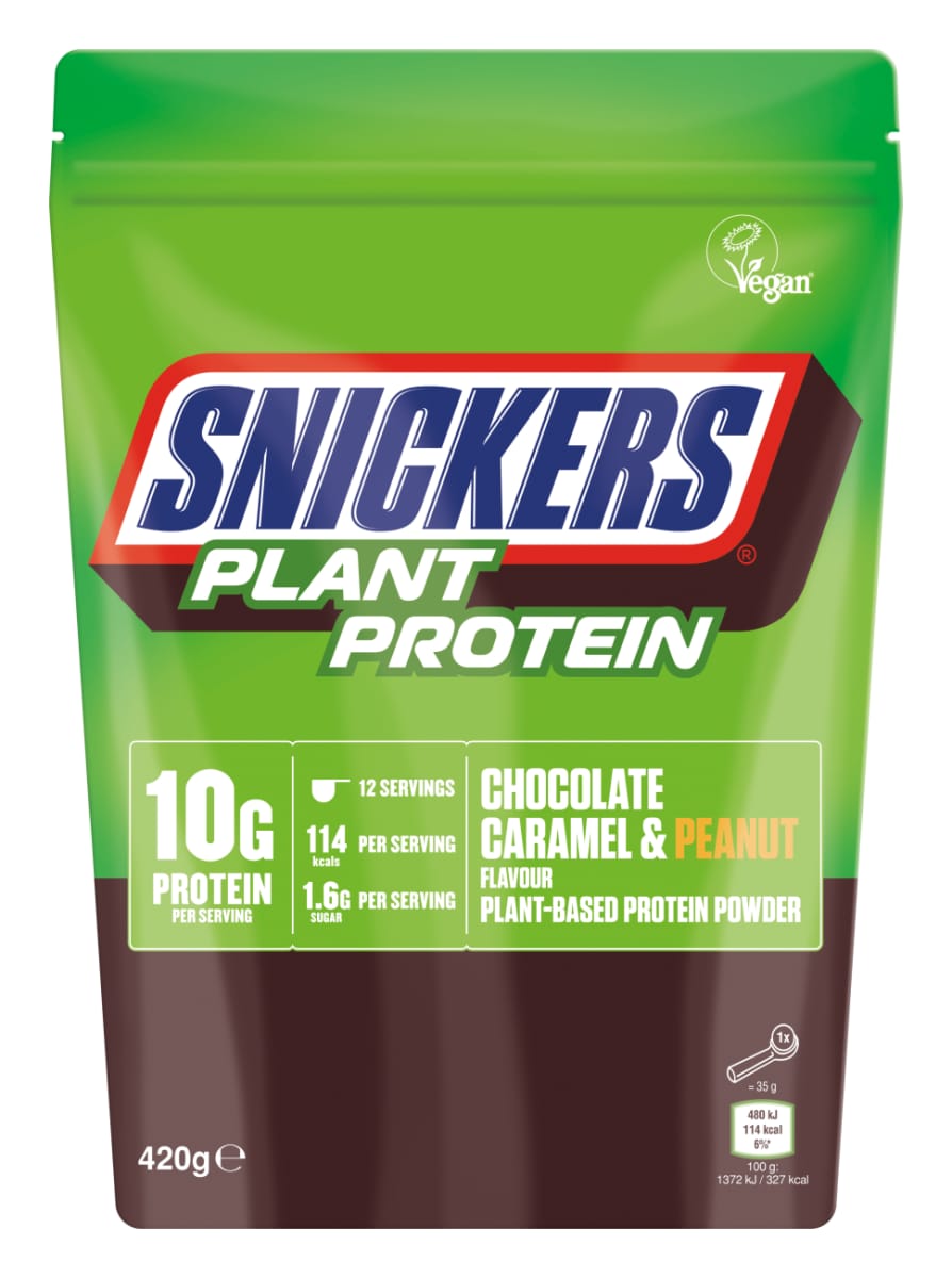 Mars Protein - Snickers Plant Protein Powder - 420 g - Chocolate Caramel & Peanut