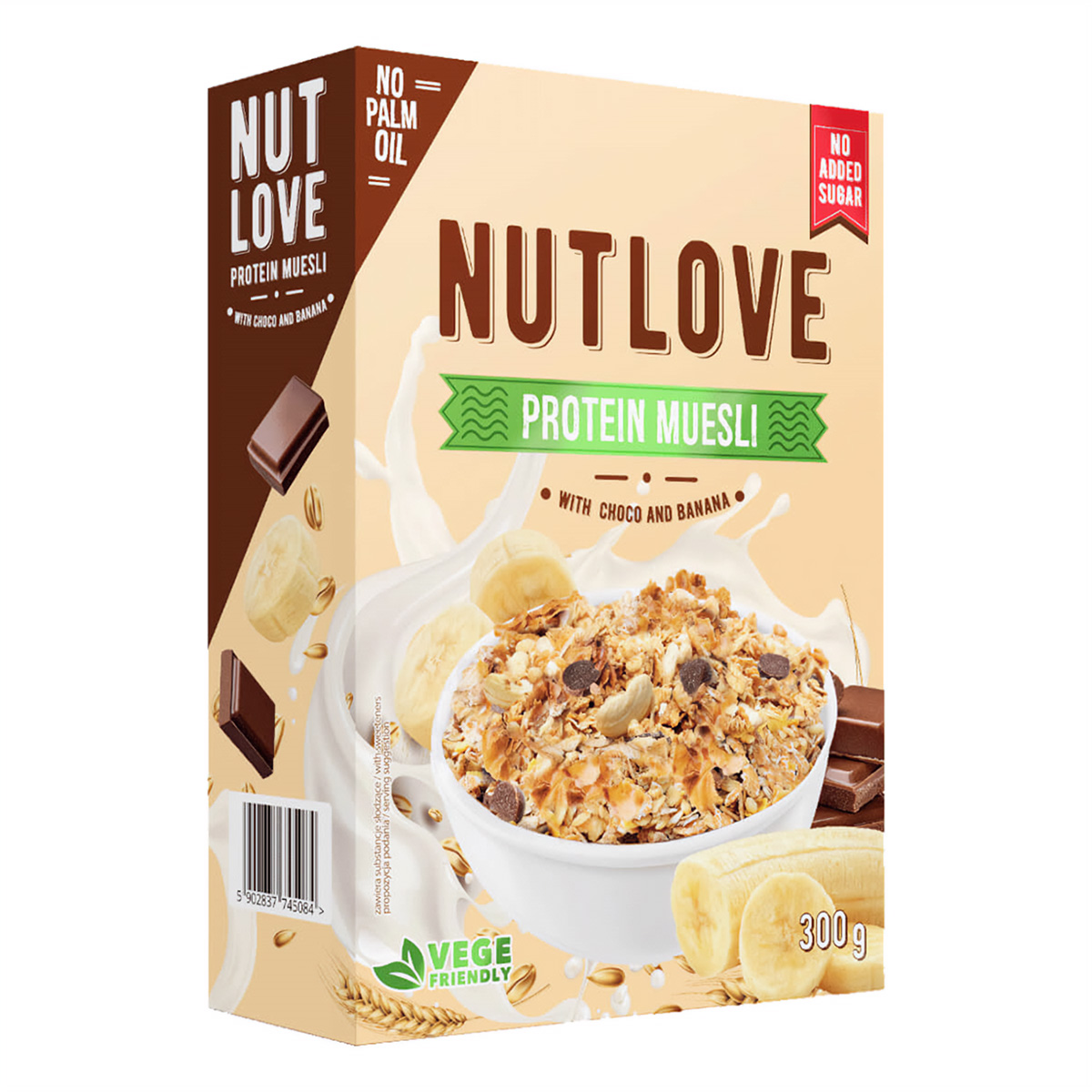 Allnutrition Nutlove Protein Muesli - 300 g Choco Banana