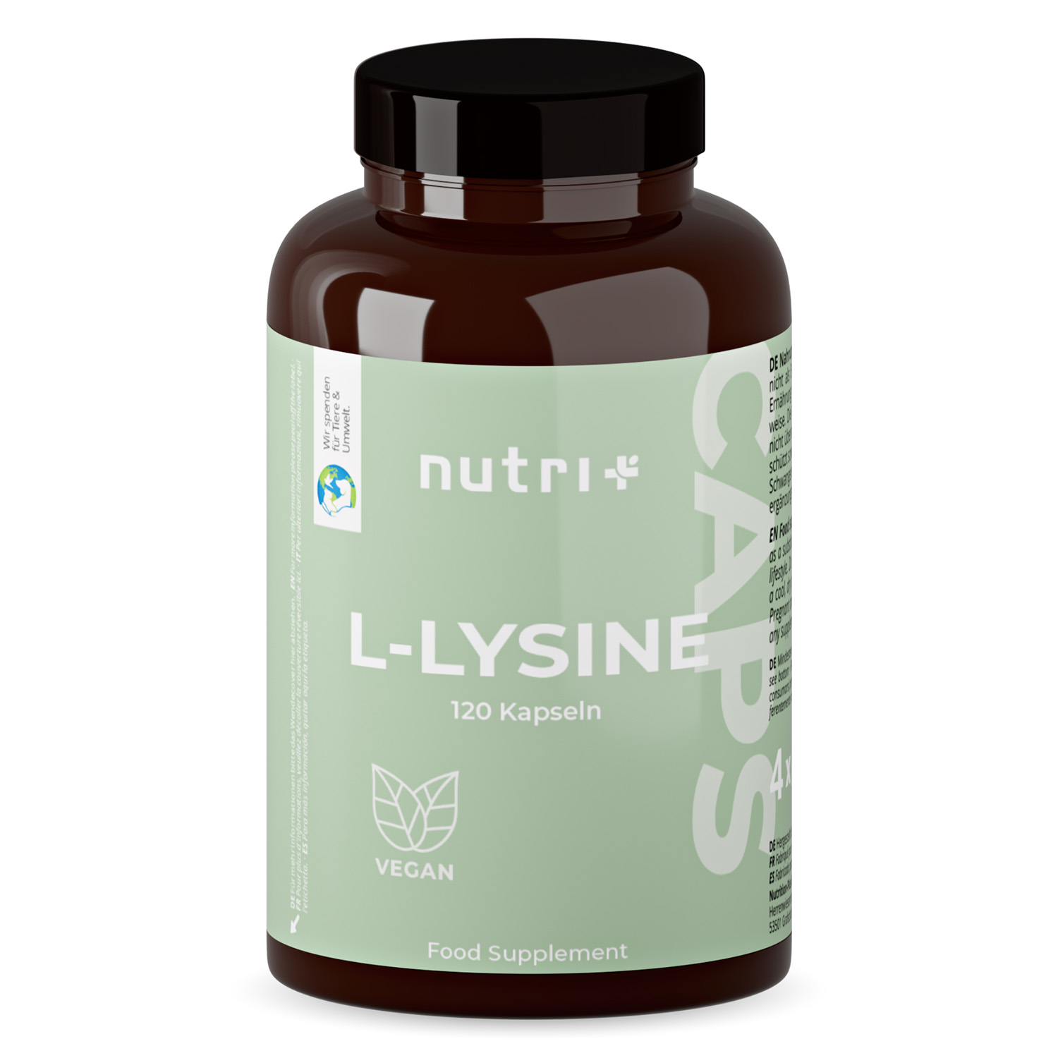 Nutri+ L-Lysin - 120 Kapseln