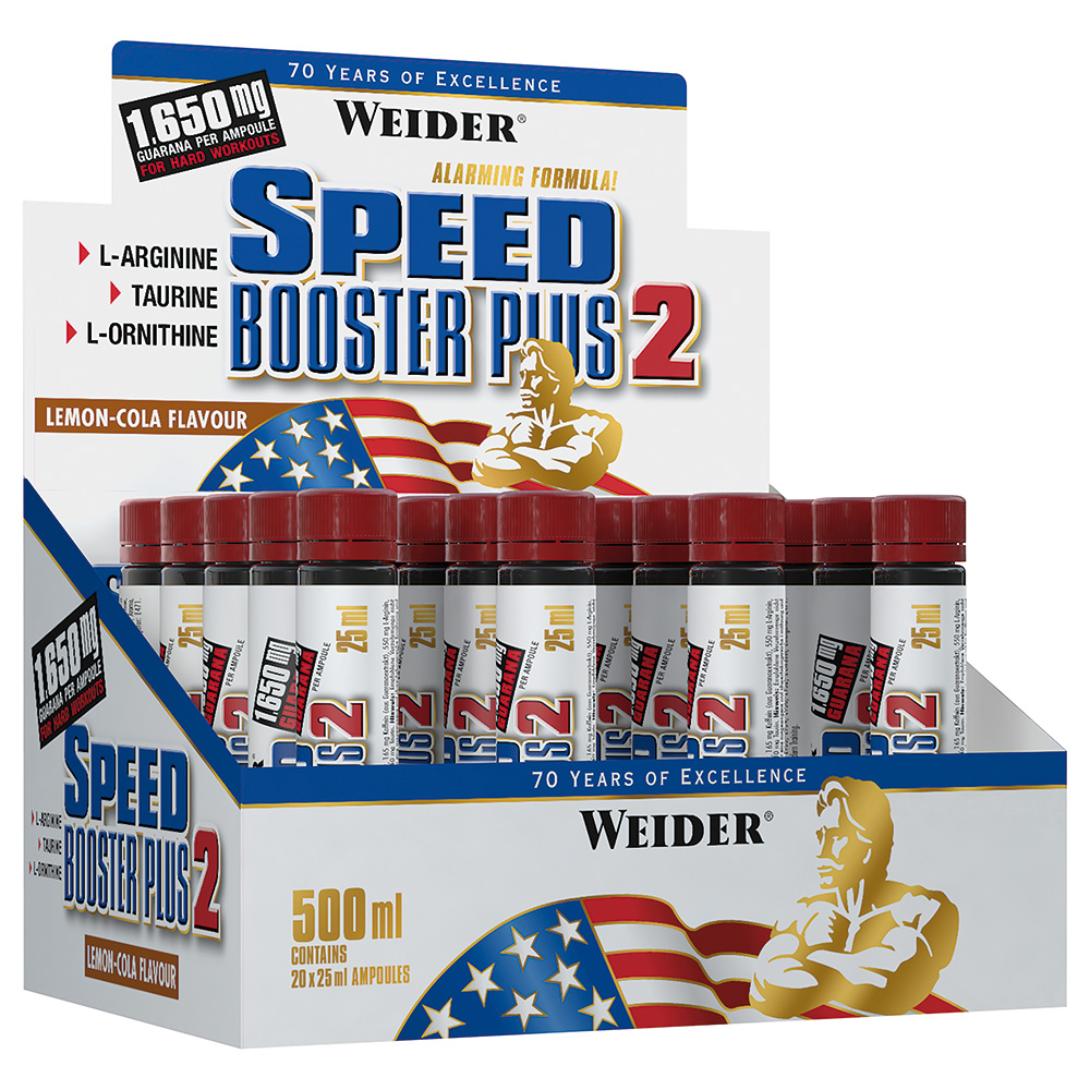 Weider Speed Booster Plus 2 / 20 x 25 ml Ampullen - 500 ml