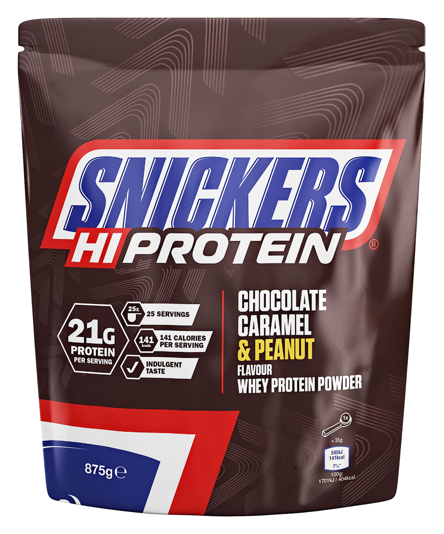 Mars Protein - Snickers HI Protein Pulver Powder - Chocolate, Caramel & Peanut - 875 g