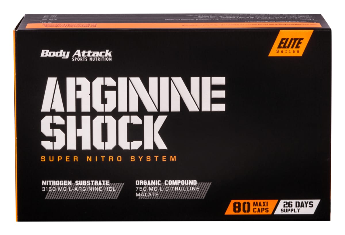 Body Attack Arginine Shock Blister - 80 Kapseln