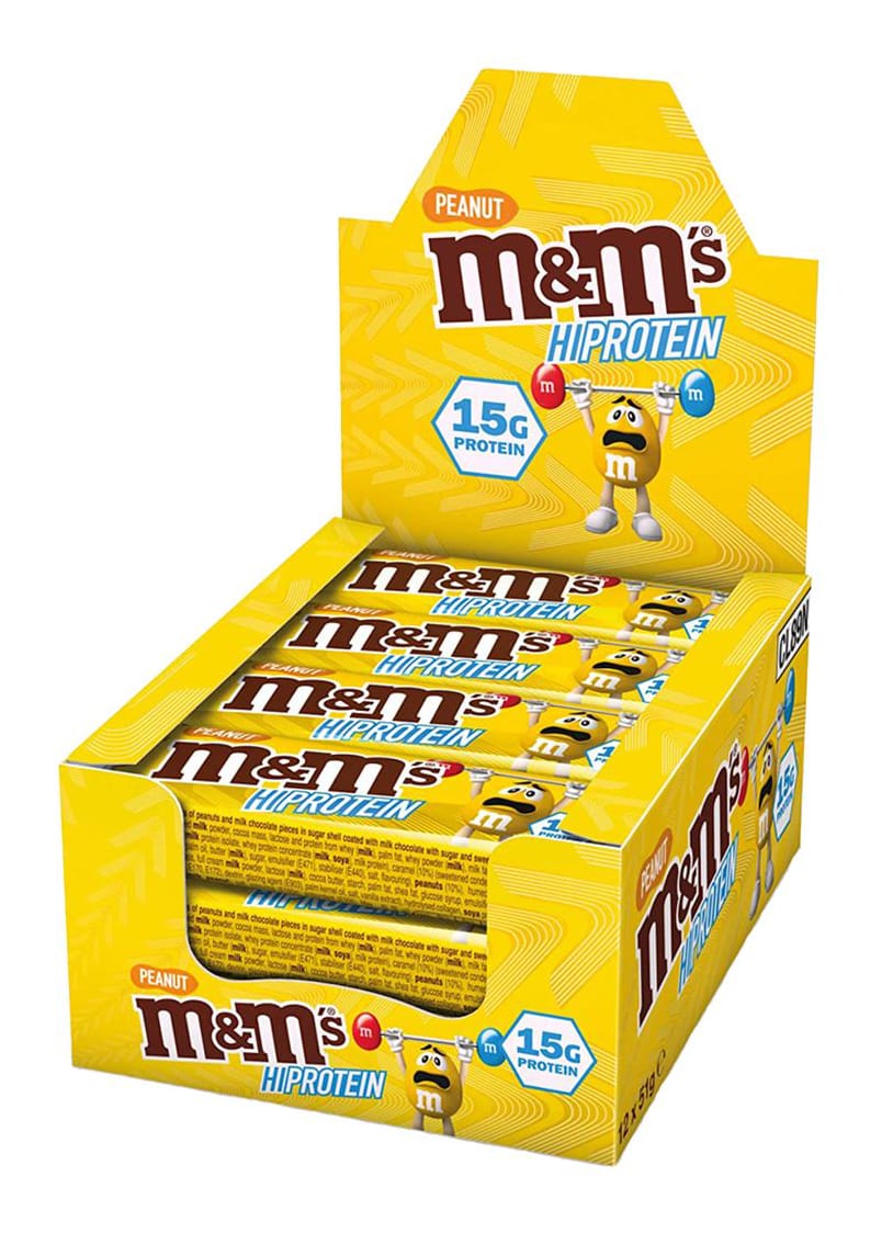 Mars Protein - M&M's HI Protein Peanut Bar - 12 x 51 g