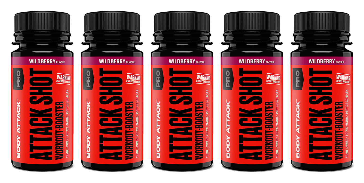 Body Attack Attack Shot - 5 x 60 ml