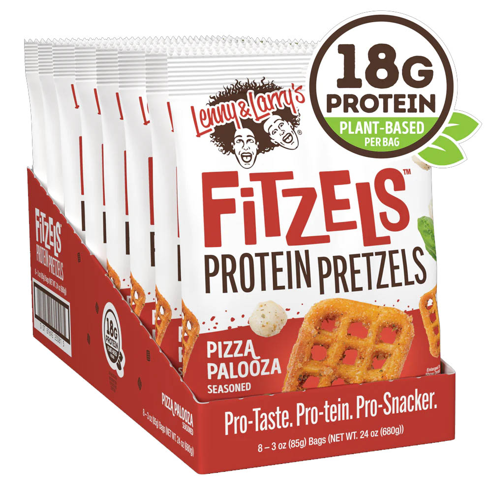 Lenny & Larry's  Fitzels Protein Pretzels - 8 x 85 g