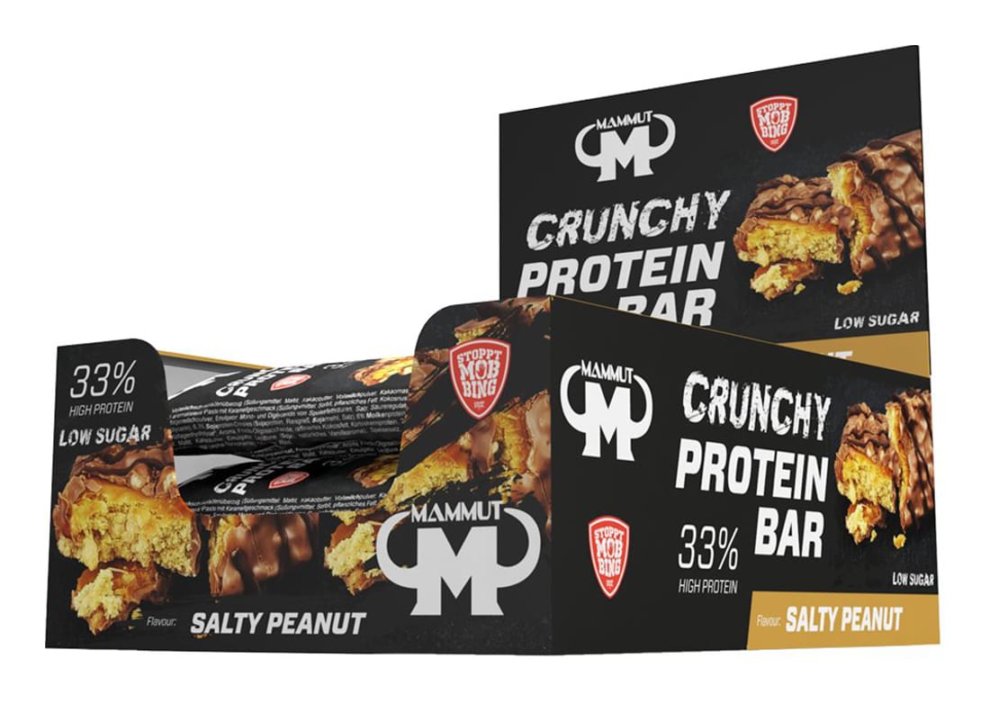 Mammut Crunchy Protein Bar - 12 x 45 g