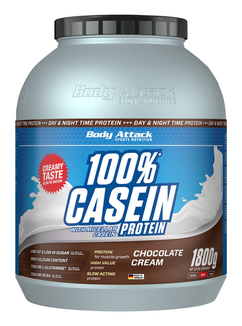 Body Attack 100% Casein Protein - 1800 g