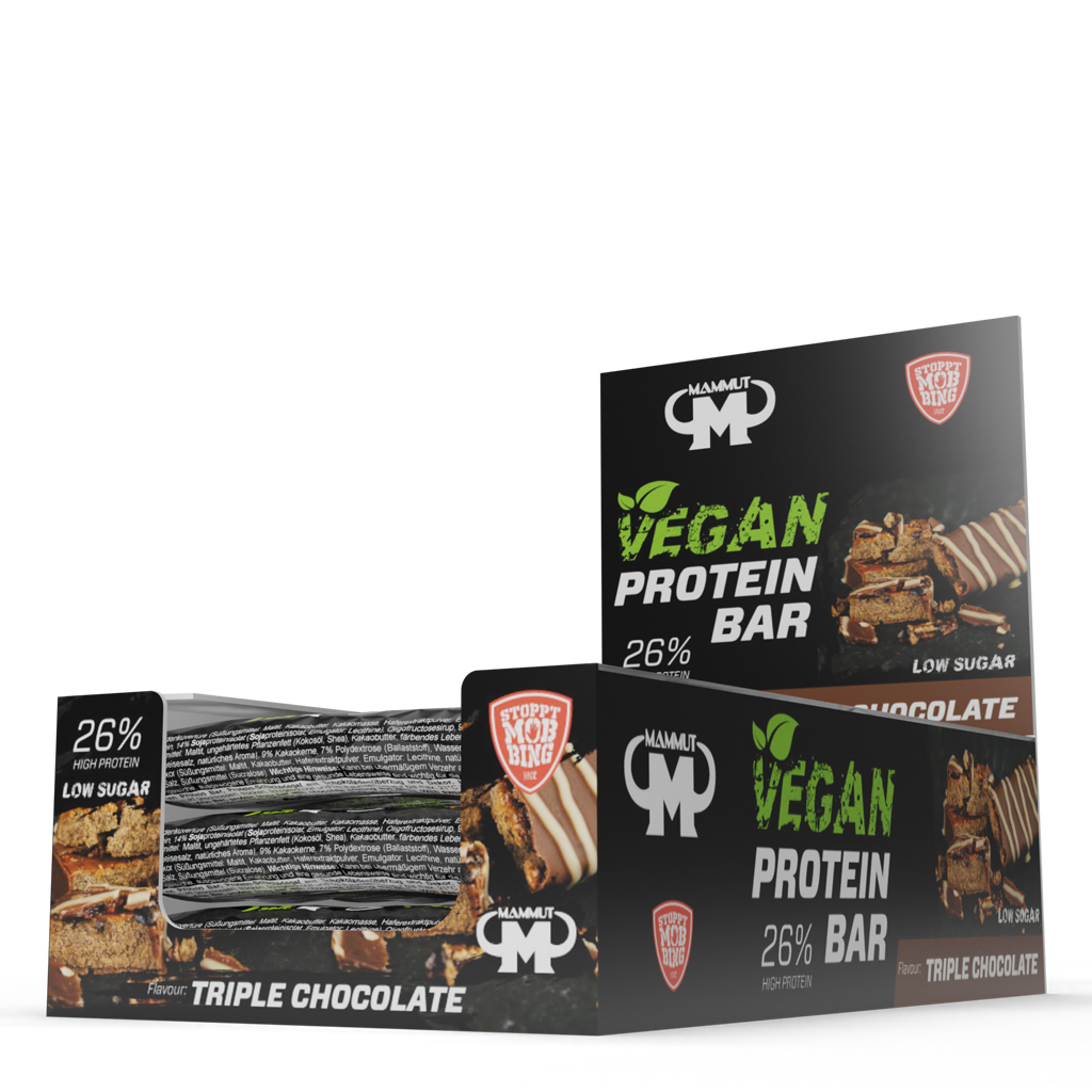 Mammut Nutrition Vegan Protein Bar - 12 x 45 g