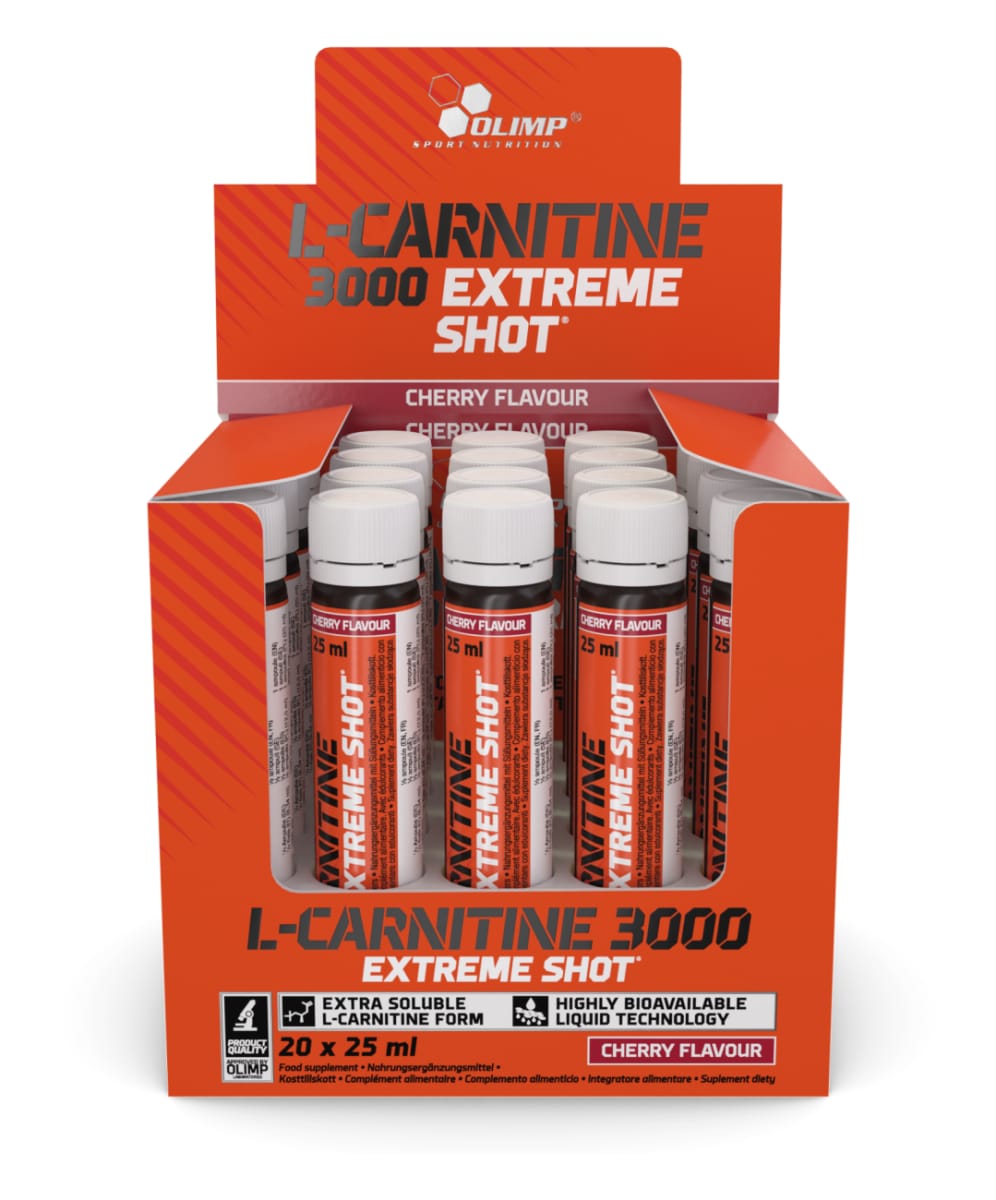 Olimp L-Carnitine 3000 Extreme Shot VE 20 Ampulen a 25 ml