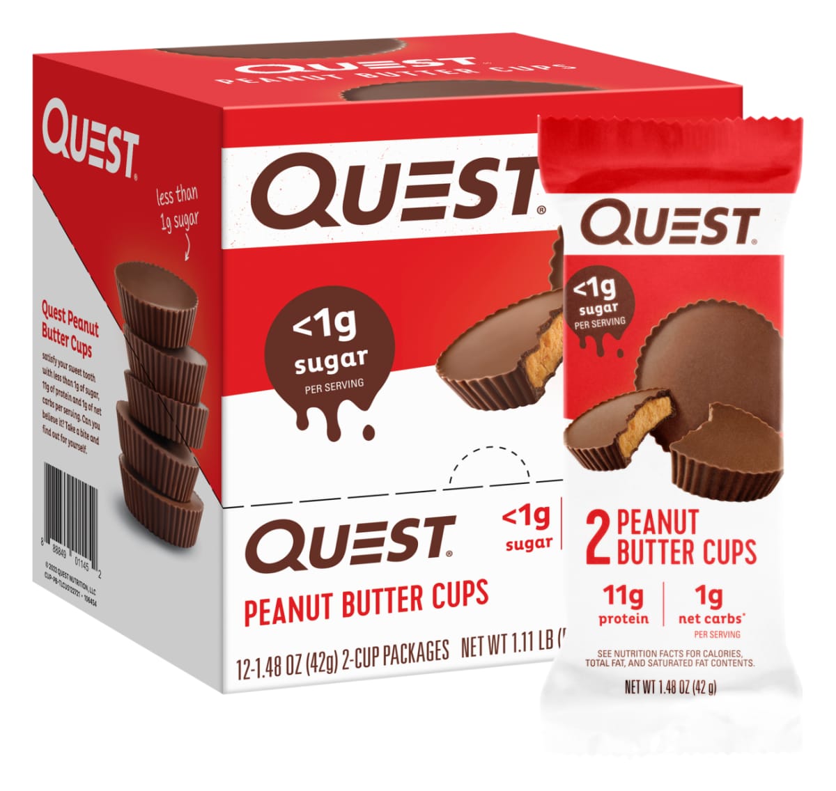 Quest Nutrition Peanut Butter Cups - 12 x 42 g Peanut Butter