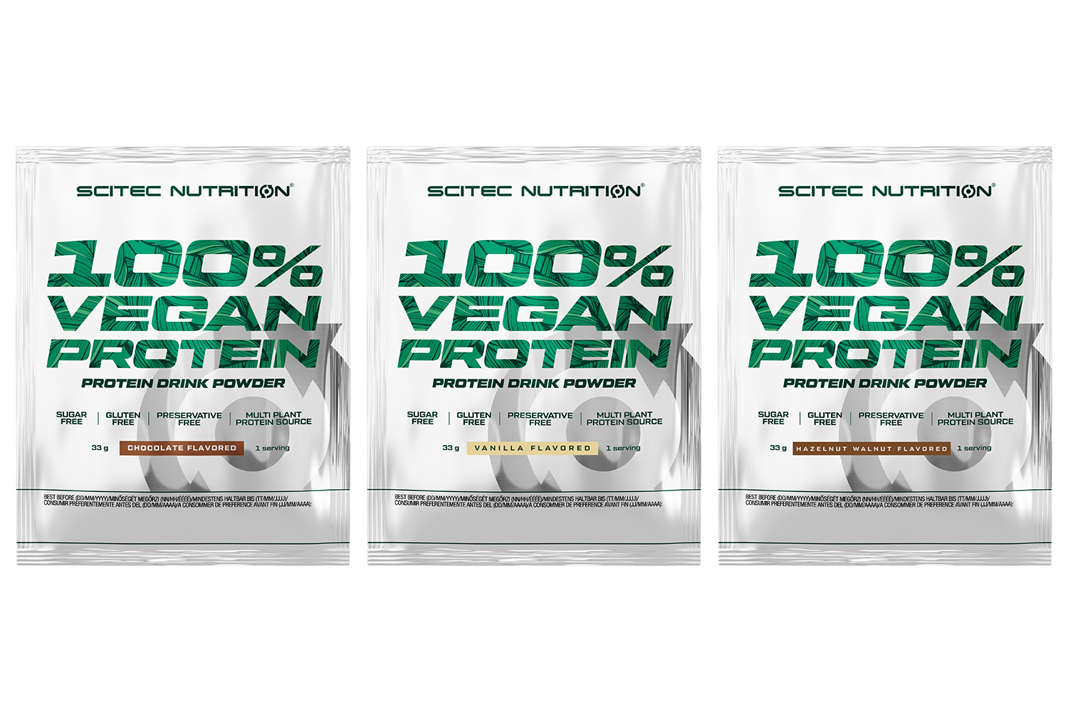 Scitec Nutrition 100% Vegan Protein - 3 x 33 g Mix