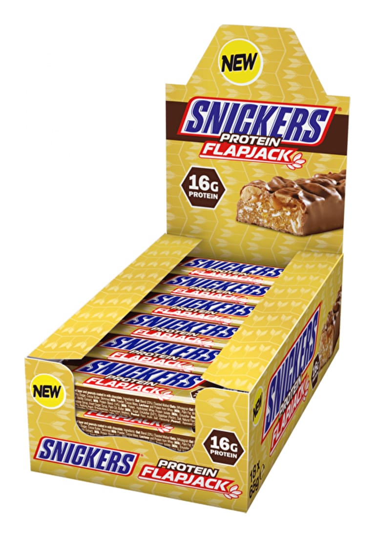 Mars Protein - Snickers Protein Flapjack Bar - 18 x 65 g