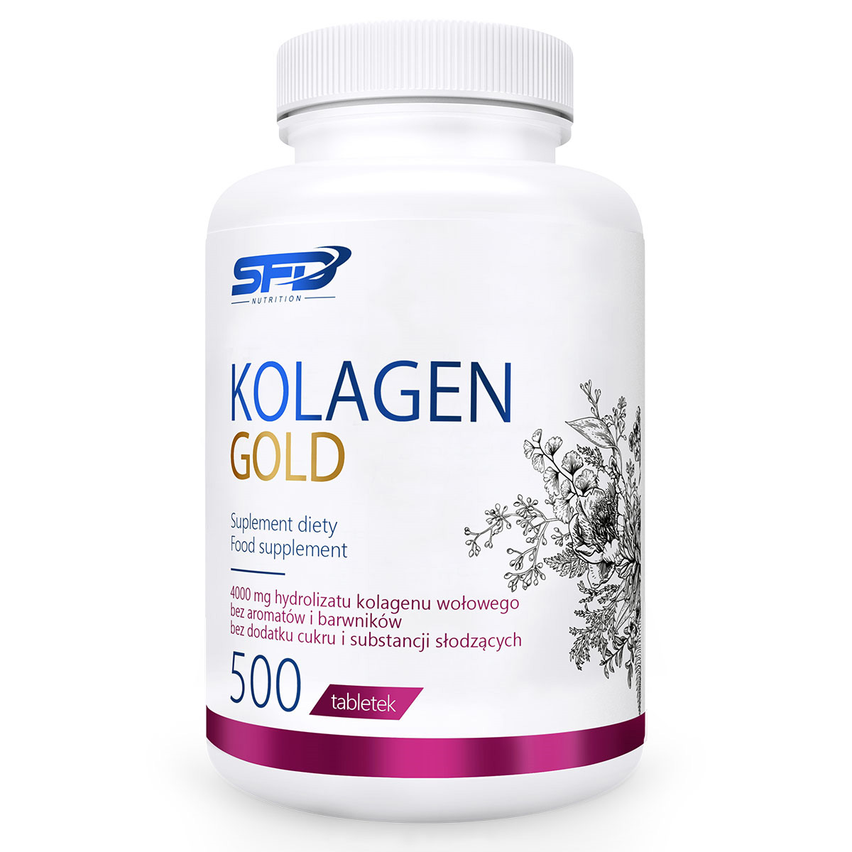 Allnutrition SFD Rind Kollagen Gold - 500 Tabletten