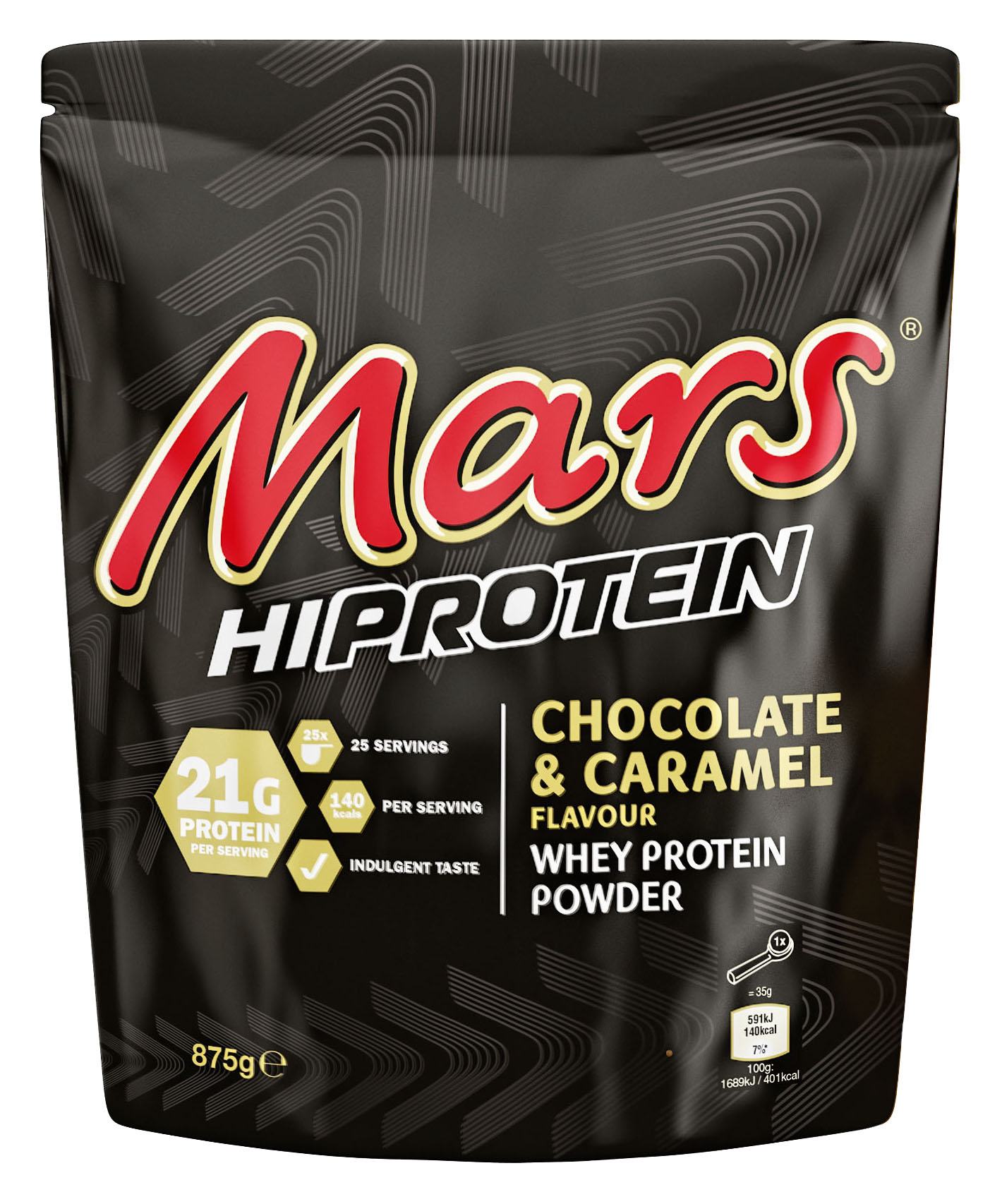 Mars Protein - Mars HI Protein Pulver Powder - Chocolate & Caramel - 875 g