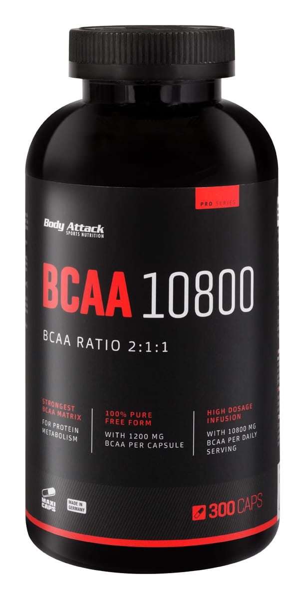 Body Attack BCAA 10800 - 300 Kapseln