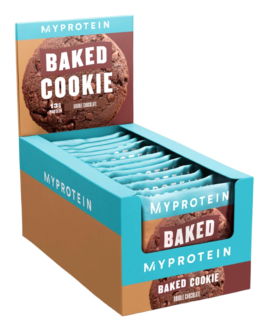 MyProtein Baked Protein Cookie Double Chocolate - 12 x 75 g