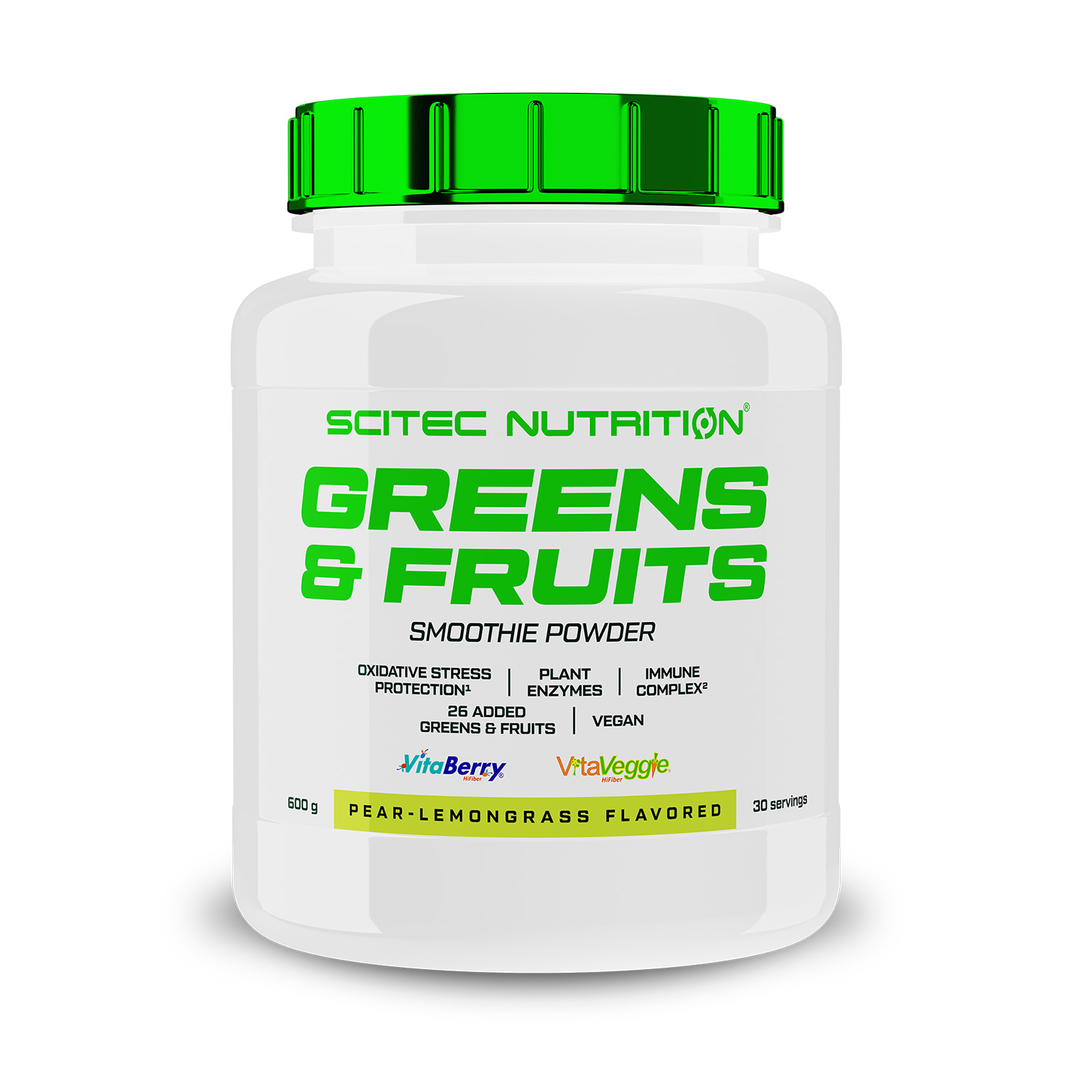 Scitec Nutrition Greens & Fruits - 600 g Pear Lemongrass