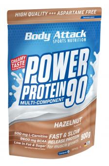 Body Attack Power Protein 90 - 500 g Hazelnut Cream