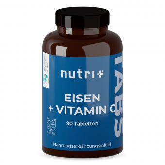 Nutri+ Eisen + Vitamin C - 90 Tabletten 